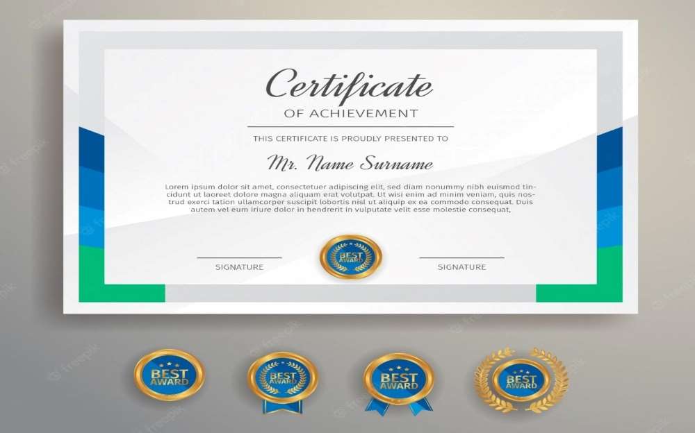 modern certificate design