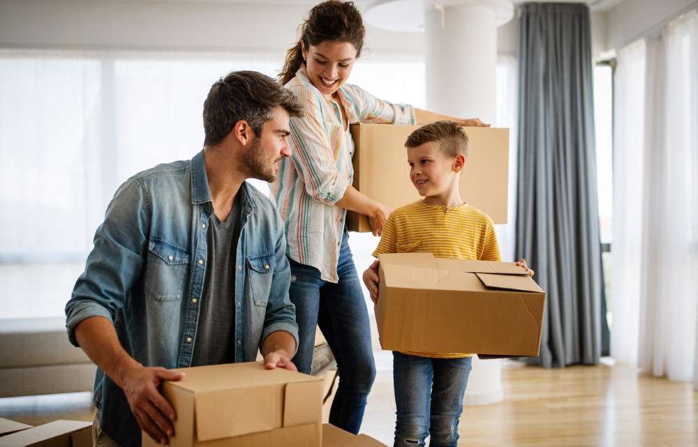 family moving houses