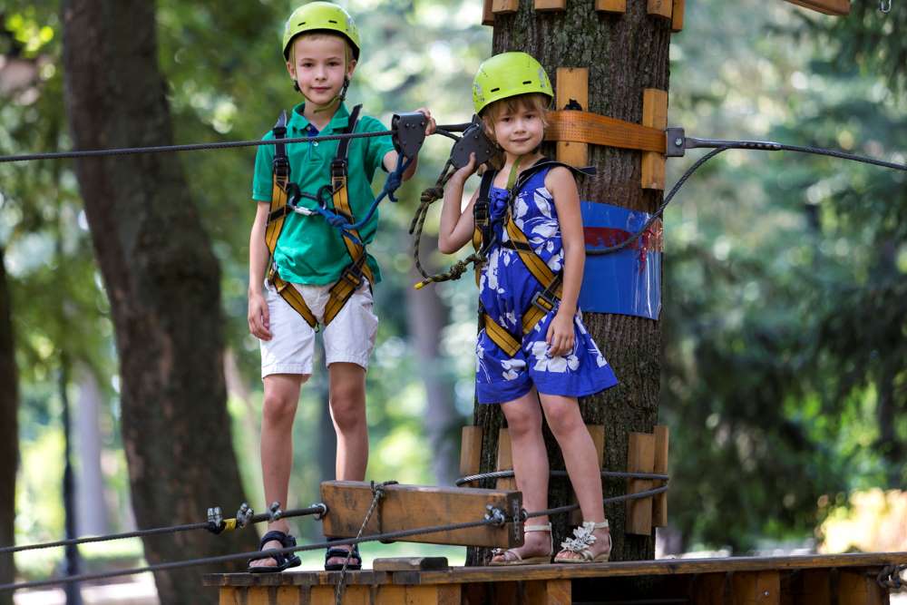 kid backyard climbing