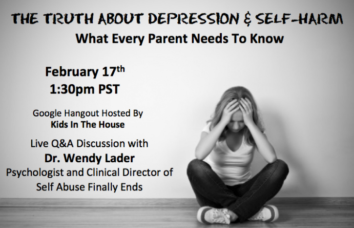 The Truth About Depression Amp Self Harm What Every Parent