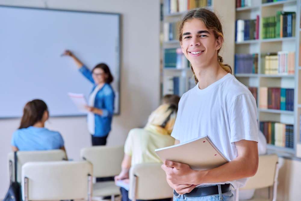 teen first day of school